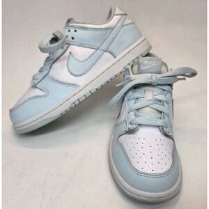 Youth Size 3Y Nike Dunk Low Glacier Blue Baby Blue White Sneakers FB9108-105